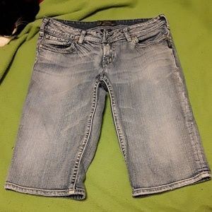 Silver Bermuda shorts 33
